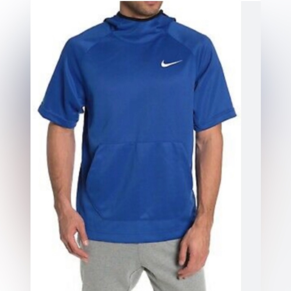 Nike Men's Dri-FIT Spotlight Short Sleeve Hoodie NEW BV3607-480 Blue Size S
